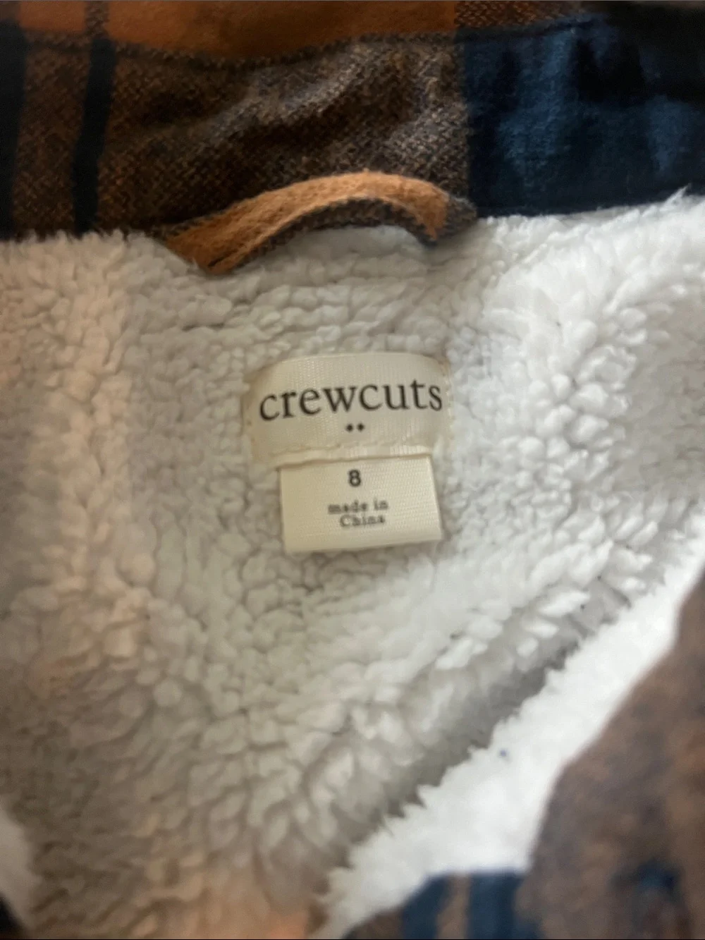Crewcuts Blue & Tan Plaid Shacket